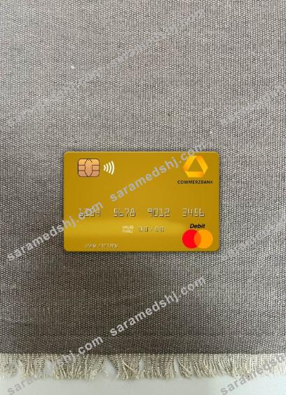 Germany Commerz Bank mastercard photolook front